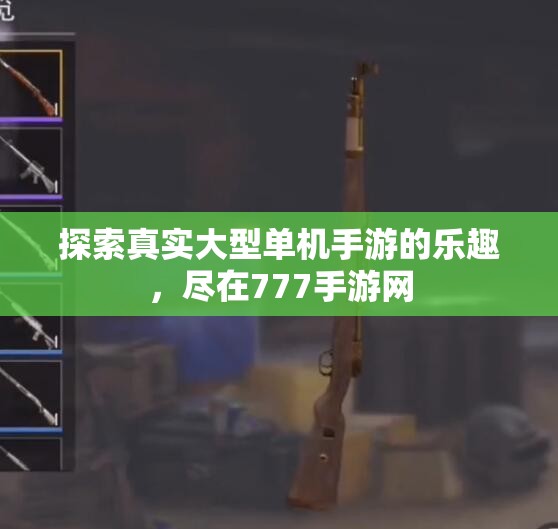探索真实大型单机手游的乐趣，尽在777手游网