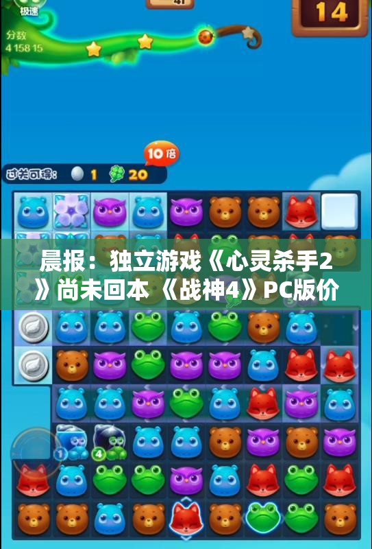 晨报：独立游戏《心灵杀手2》尚未回本 《战神4》PC版价格再创新低